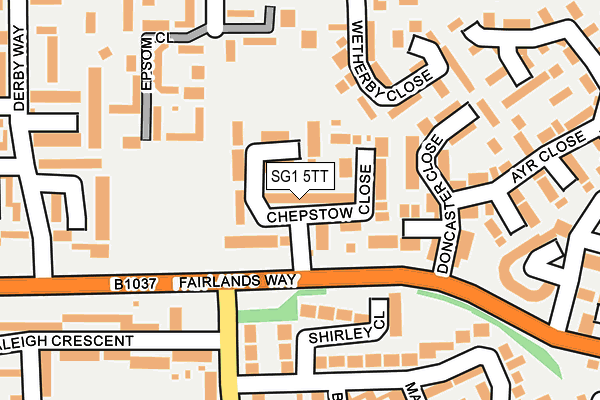 SG1 5TT map - OS OpenMap – Local (Ordnance Survey)