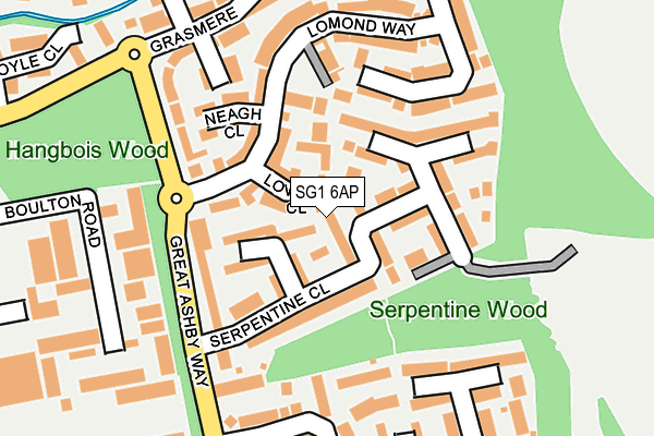 SG1 6AP map - OS OpenMap – Local (Ordnance Survey)