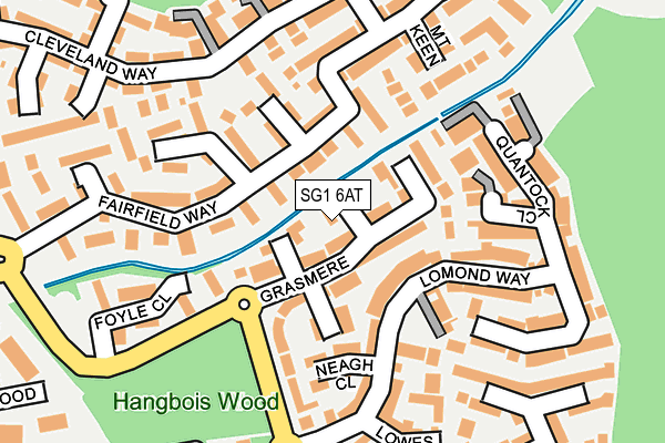 SG1 6AT map - OS OpenMap – Local (Ordnance Survey)