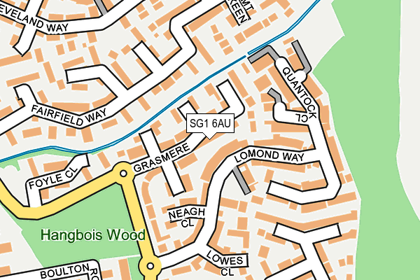 SG1 6AU map - OS OpenMap – Local (Ordnance Survey)