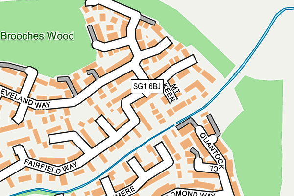 SG1 6BJ map - OS OpenMap – Local (Ordnance Survey)