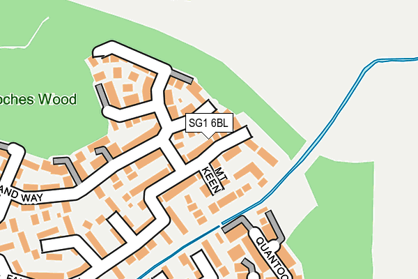 SG1 6BL map - OS OpenMap – Local (Ordnance Survey)