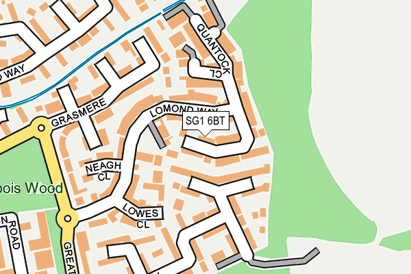 SG1 6BT map - OS OpenMap – Local (Ordnance Survey)