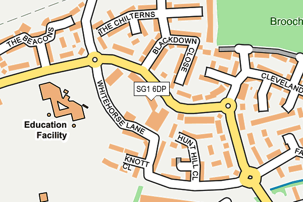 SG1 6DP map - OS OpenMap – Local (Ordnance Survey)