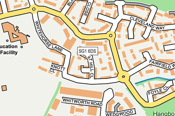 SG1 6DS map - OS OpenMap – Local (Ordnance Survey)