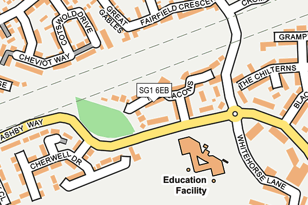 SG1 6EB map - OS OpenMap – Local (Ordnance Survey)