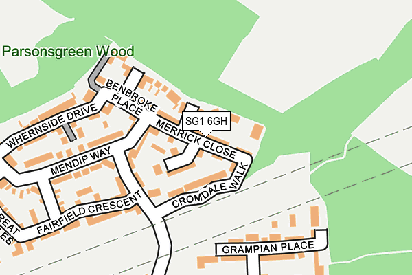 SG1 6GH map - OS OpenMap – Local (Ordnance Survey)