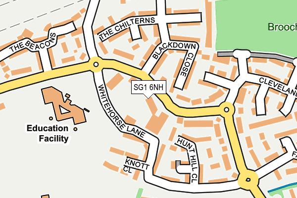 SG1 6NH map - OS OpenMap – Local (Ordnance Survey)