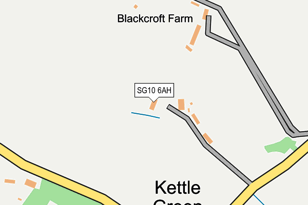 SG10 6AH map - OS OpenMap – Local (Ordnance Survey)