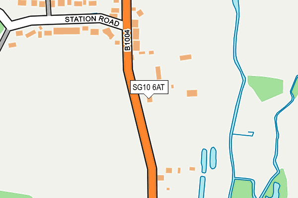 SG10 6AT map - OS OpenMap – Local (Ordnance Survey)
