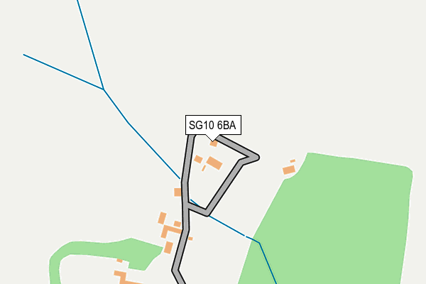 SG10 6BA map - OS OpenMap – Local (Ordnance Survey)