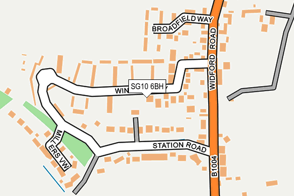 SG10 6BH map - OS OpenMap – Local (Ordnance Survey)