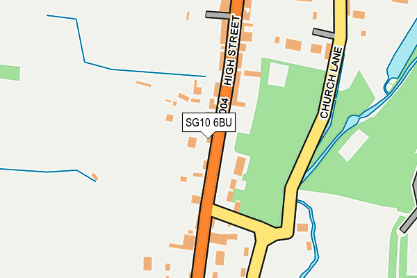 SG10 6BU map - OS OpenMap – Local (Ordnance Survey)