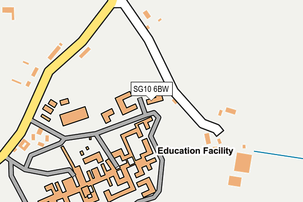 SG10 6BW map - OS OpenMap – Local (Ordnance Survey)