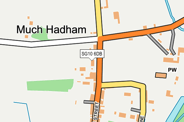 SG10 6DB map - OS OpenMap – Local (Ordnance Survey)