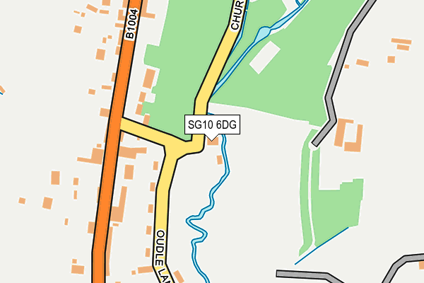 SG10 6DG map - OS OpenMap – Local (Ordnance Survey)