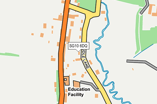 SG10 6DQ map - OS OpenMap – Local (Ordnance Survey)