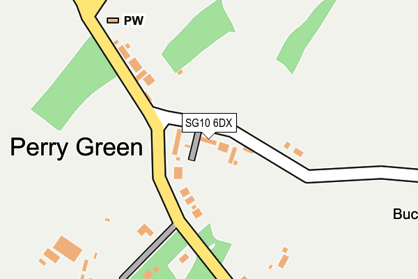 SG10 6DX map - OS OpenMap – Local (Ordnance Survey)