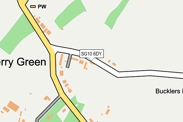 SG10 6DY map - OS OpenMap – Local (Ordnance Survey)