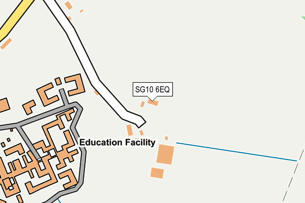 SG10 6EQ map - OS OpenMap – Local (Ordnance Survey)