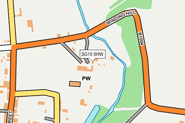 SG10 6HW map - OS OpenMap – Local (Ordnance Survey)