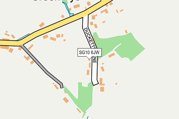 SG10 6JW map - OS OpenMap – Local (Ordnance Survey)