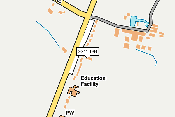 SG11 1BB map - OS OpenMap – Local (Ordnance Survey)