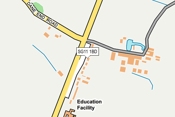 SG11 1BD map - OS OpenMap – Local (Ordnance Survey)