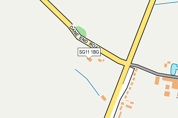 SG11 1BG map - OS OpenMap – Local (Ordnance Survey)