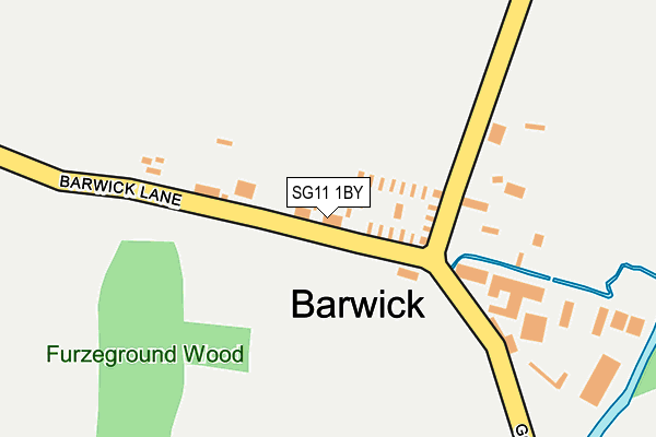 SG11 1BY map - OS OpenMap – Local (Ordnance Survey)