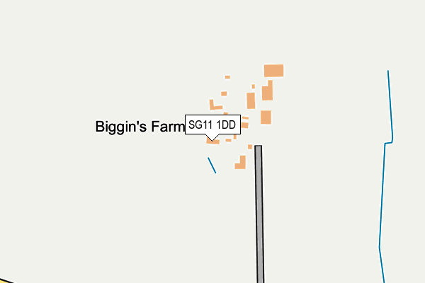 SG11 1DD map - OS OpenMap – Local (Ordnance Survey)