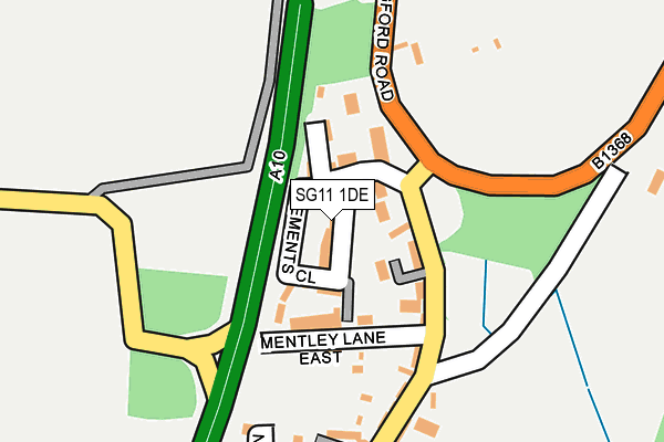 SG11 1DE map - OS OpenMap – Local (Ordnance Survey)