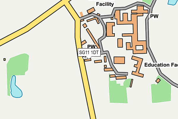 SG11 1DT map - OS OpenMap – Local (Ordnance Survey)