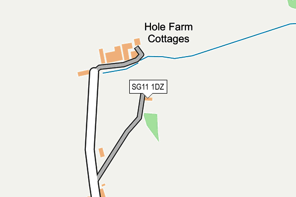 SG11 1DZ map - OS OpenMap – Local (Ordnance Survey)