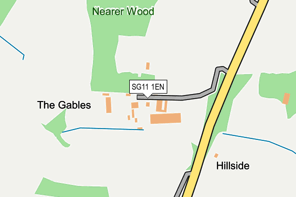 SG11 1EN map - OS OpenMap – Local (Ordnance Survey)