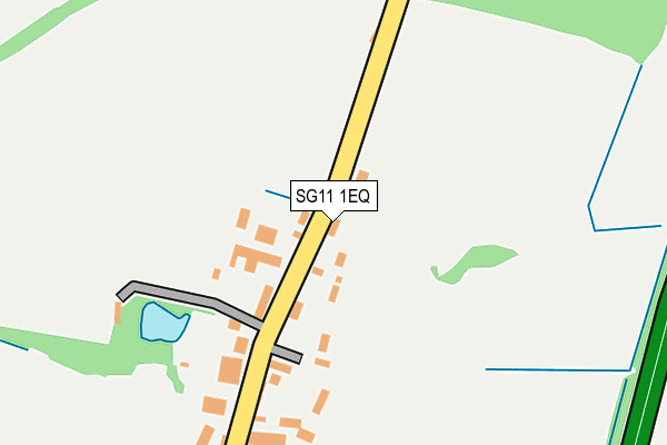 SG11 1EQ map - OS OpenMap – Local (Ordnance Survey)