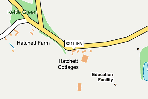 SG11 1HA map - OS OpenMap – Local (Ordnance Survey)