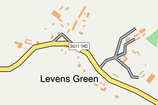 SG11 1HD map - OS OpenMap – Local (Ordnance Survey)