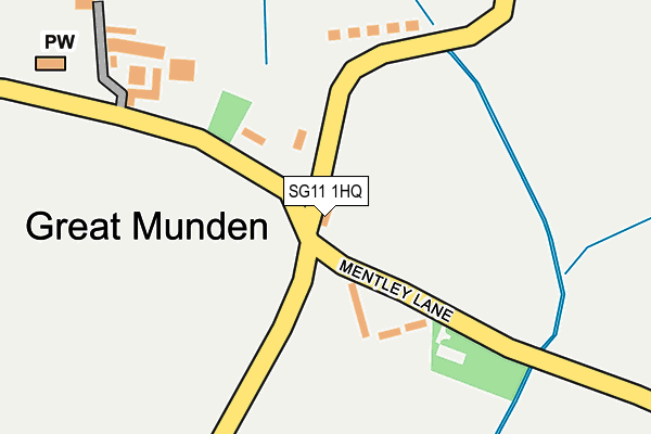 SG11 1HQ map - OS OpenMap – Local (Ordnance Survey)