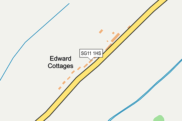 SG11 1HS map - OS OpenMap – Local (Ordnance Survey)