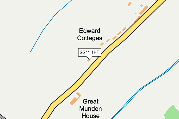 SG11 1HT map - OS OpenMap – Local (Ordnance Survey)
