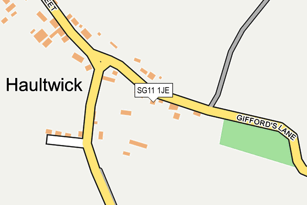 SG11 1JE map - OS OpenMap – Local (Ordnance Survey)