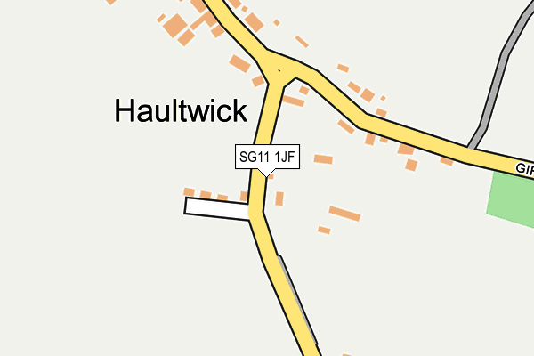 SG11 1JF map - OS OpenMap – Local (Ordnance Survey)