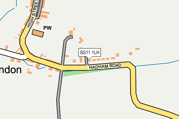 SG11 1LH map - OS OpenMap – Local (Ordnance Survey)