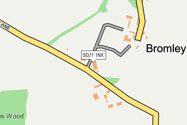 SG11 1NX map - OS OpenMap – Local (Ordnance Survey)