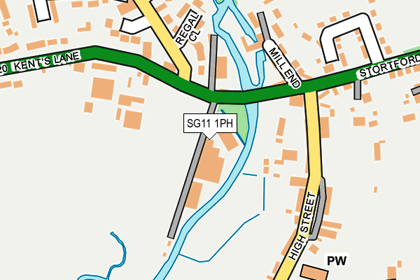 SG11 1PH map - OS OpenMap – Local (Ordnance Survey)
