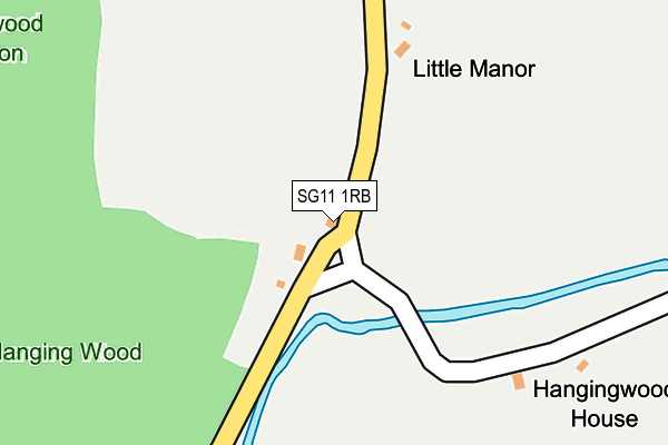SG11 1RB map - OS OpenMap – Local (Ordnance Survey)