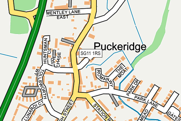 SG11 1RS map - OS OpenMap – Local (Ordnance Survey)