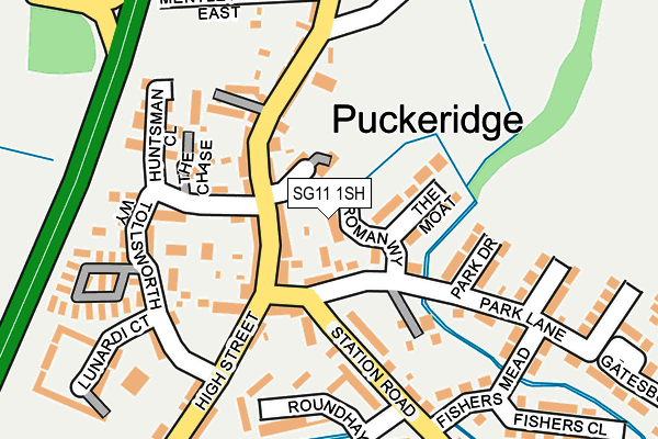 SG11 1SH map - OS OpenMap – Local (Ordnance Survey)