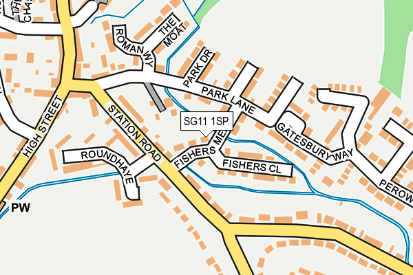 SG11 1SP map - OS OpenMap – Local (Ordnance Survey)